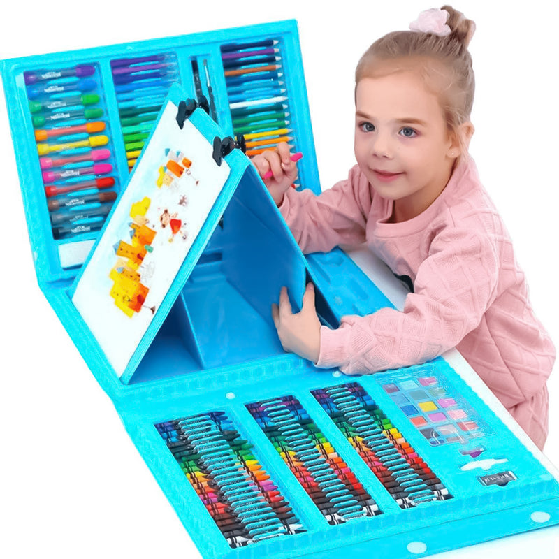 Mega Set De Arte Kwaii 208 Piezas Estuche Grande
