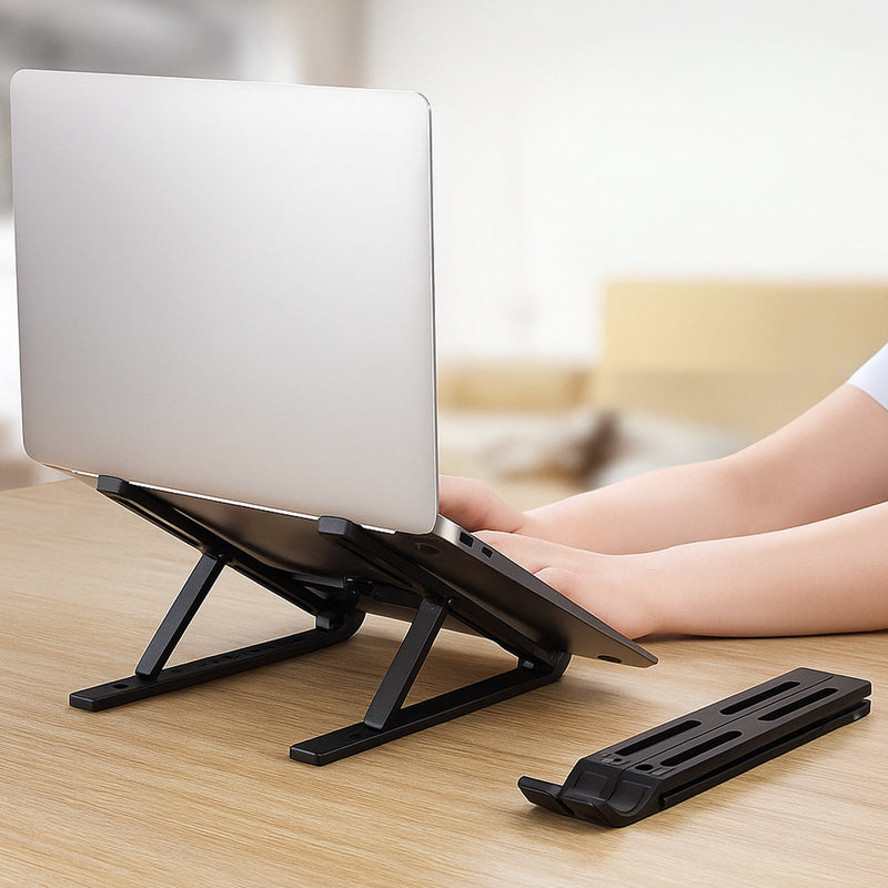 Soporte Aluminio Plegable Para Laptop - Macbook Regulable