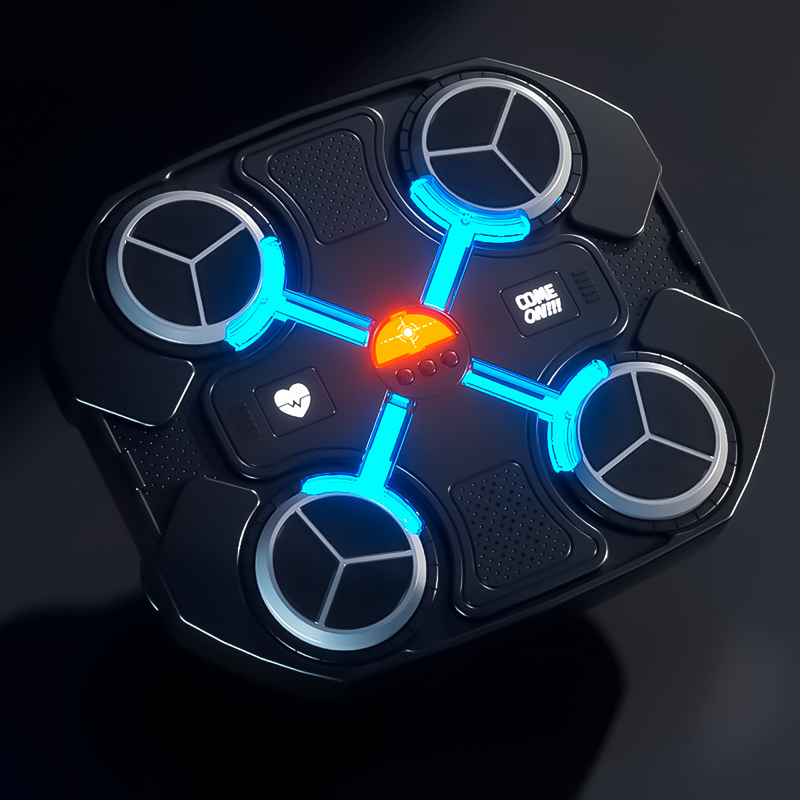 Maquina De Boxeo Musical Bluetooth Con Guantes Para Niños