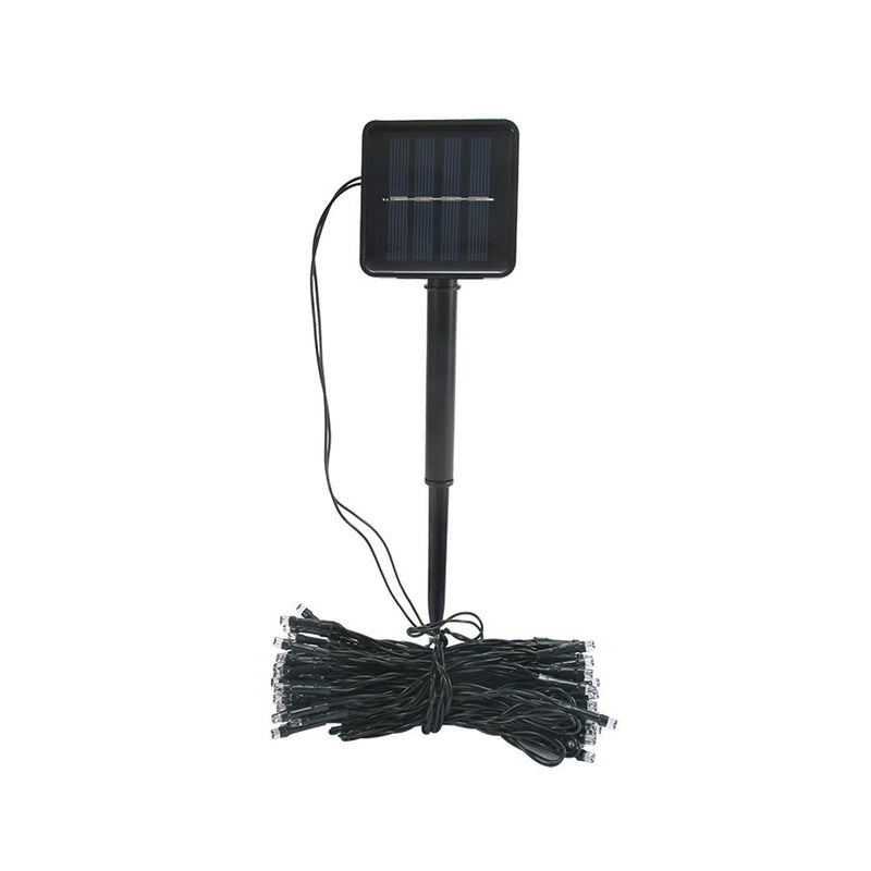 Tira De 200 Luces Led Navideñas Multicolor Panel Solar 20 metros