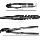 Trio Plancha Alisador Nano Rizador Ondulador Peineta Tenaza