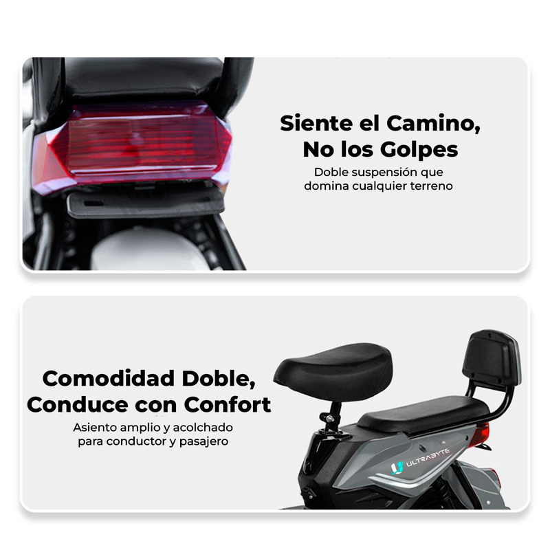Bicimoto Electrica Ultrabyte Velocidad Maxima 35km/h Bateria 48V 12AH