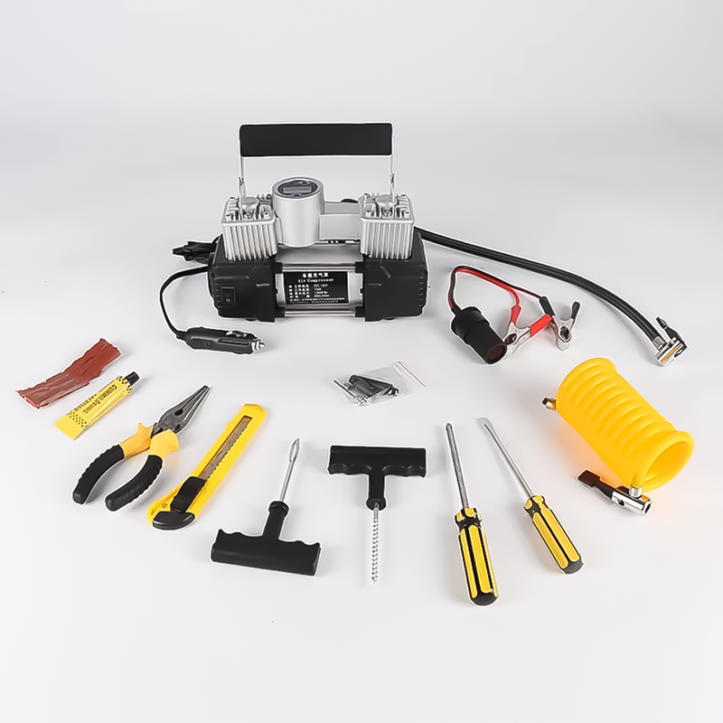 Compresor de Aire Doble Pistón 12v 200 PSI Camioneta Van Camion Auto MOD3