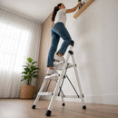Escalera Plegable 3 Pasos Resistente Y Antideslizante Hasta 120KG