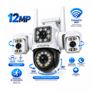 Camara Ip Ultrabyte WIFI Triple Lente Alarma Vision Nocturna Z-DY002W