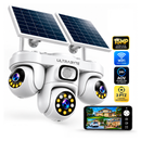 Camara Ip Ultrabyte Solar WIFI Triple Lente Bateria Recargable Alarma Vision Nocturna AW623SR
