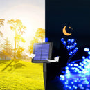 Tira De 200 Luces Led Navideñas Multicolor Panel Solar 20 metros