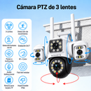 Camara Ip Ultrabyte WIFI Triple Lente Alarma Vision Nocturna Z-DY002W