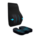 Cojin para Asiento + Respaldar Lumbar - Material Memory Foam con Gel Tech