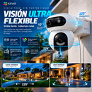 Camara IP Wifi Ezviz HB90 2k 360° Panel Solar Zoom Alexa Seguridad Exterior