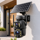 Camara Ip Solar Chip 4G Doble Lente Zoom Optico 36X Alarma Vision Nocturna Q69