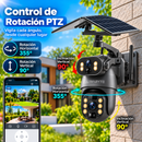 Camara Ip Ultrabyte Solar WIFI Doble Lente Zoom Optico 50X Alarma Vision Nocturna Q6MAX-50X-WIFI