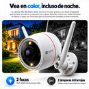 Camara IP Wifi Ezviz H3C 2k 360° Audio Bidireccional Zoom Alexa Seguridad Exterior