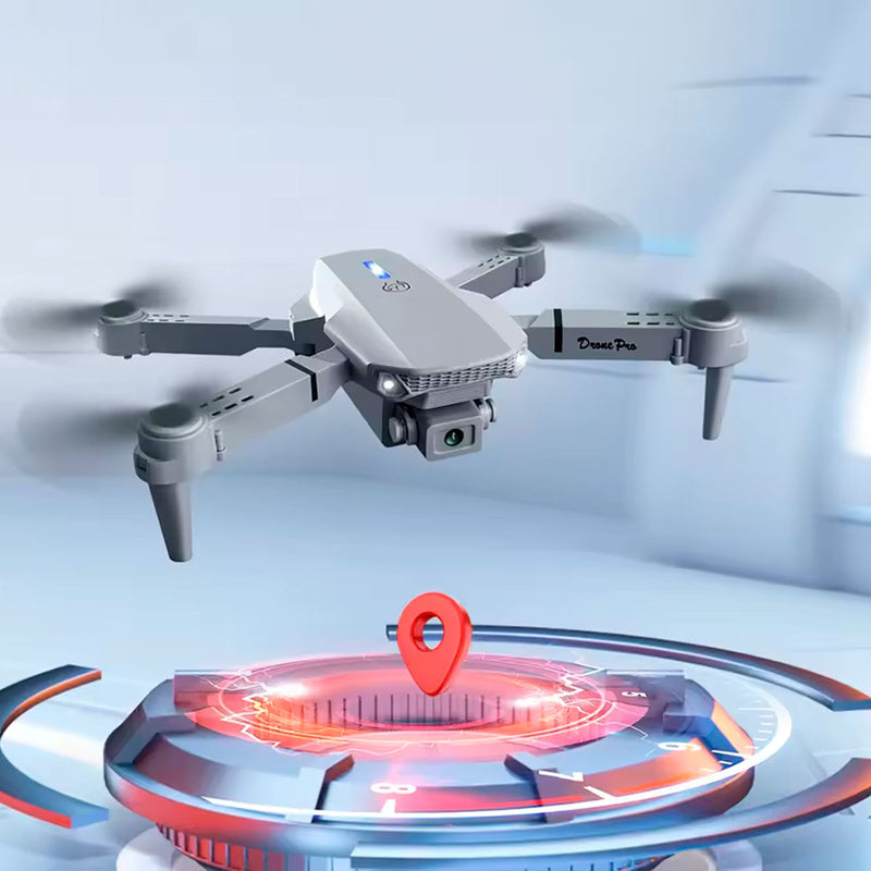 Drone E88 Con Pantalla Control Remoto + WiFi Doble Camara + Estuche