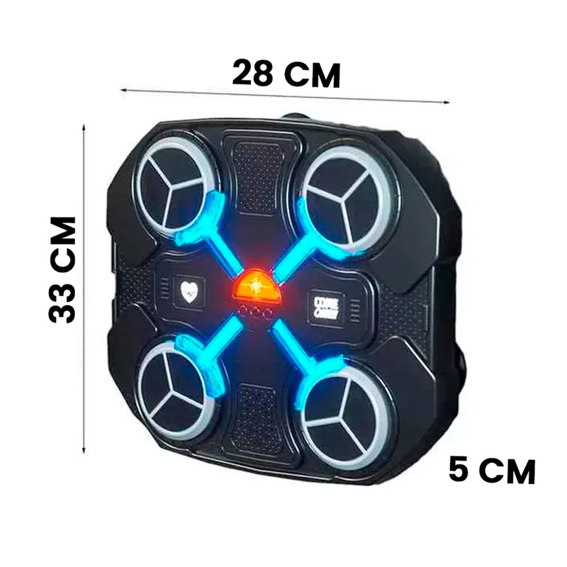 Maquina De Boxeo Musical Bluetooth Con Guantes Para Niños