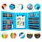 Mega Set De Arte Kwaii 208 Piezas Estuche Grande