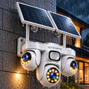 Camara Ip Ultrabyte Solar WIFI Triple Lente Bateria Recargable Alarma Vision Nocturna AW623SR