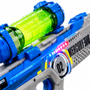 Pistola De Agua Recargable Luces Rgb Electrica Juguete MOD2