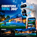 Camara IP Wifi Ezviz HB90 2k 360° Panel Solar Zoom Alexa Seguridad Exterior