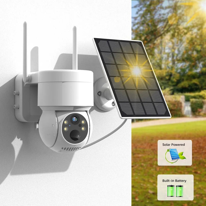 Camara Vigilancia Inalámbrica Fhd Con Panel Solar & Bateria