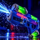 Pistola De Agua Recargable Luces Rgb Electrica Juguete MOD2