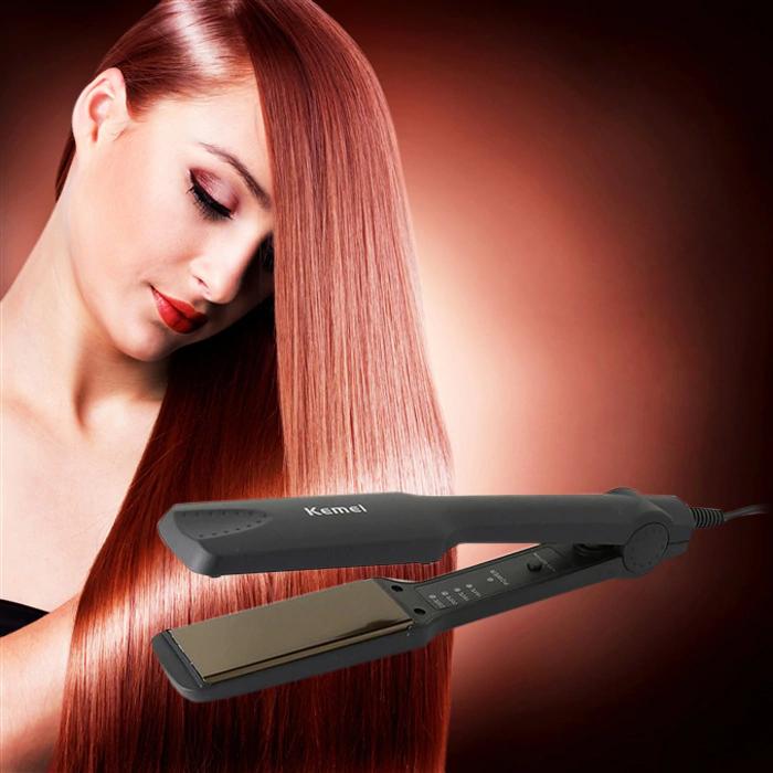 Plancha de Cer mica Kemei KM 329 Temperatura Maxima 220 C