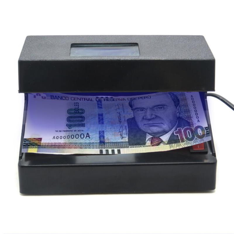 Detector De Billetes Falsos Con Lámpara UV y Lupa HX-102