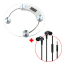 Balanza Digital de Vidrio + Audífono Xiaomi Piston HSEJ03JY