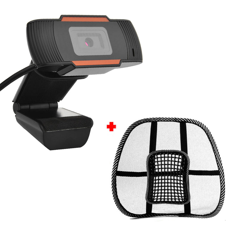 Camara Web HD + Respaldar Lumbar
