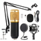 Micrófono Profesional BM-800 para Estudio Condensador Antipop