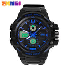 Reloj SKMEI 990 Analogico y Digital Acuático Antigolpes Cronometro y Alarma