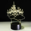 Lámpara 3D LED Castillo Multicolor