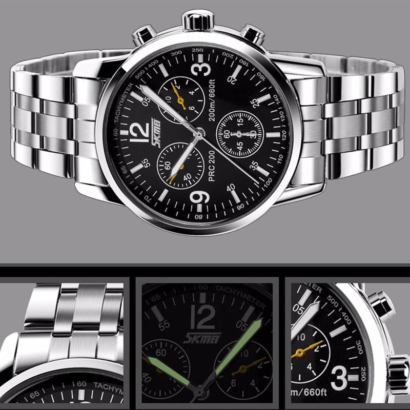 Reloj SKMEI 9070 Analógico de Acero Inoxidable