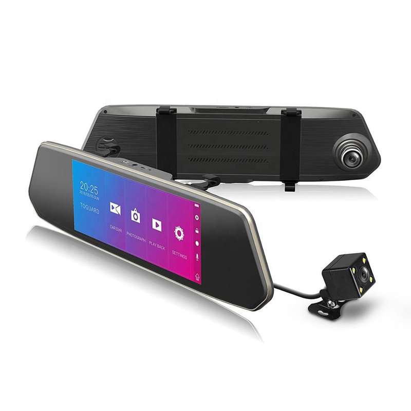 Cámara Para Auto Espejo Retrovisor Con Pantalla Táctil + Cámara De Retroceso