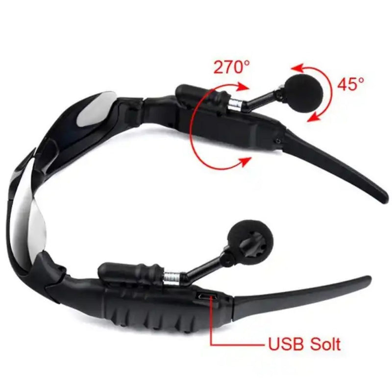 Lentes de Sol Auriculares Bluetooth con Microfono Unisex