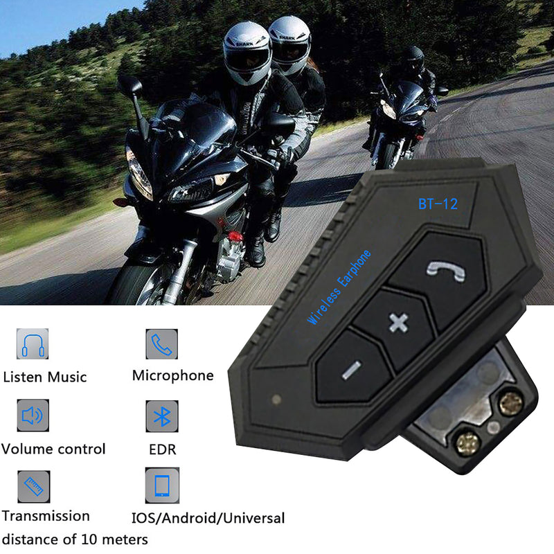 Handfree Auricular Inalambrico Para Casco De Moto