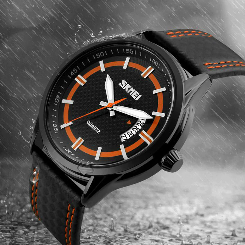 Reloj SKMEI 9116 Analogico de Cuero
