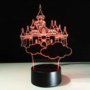 Lámpara 3D LED Castillo Multicolor