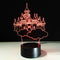 Lámpara 3D LED Castillo Multicolor