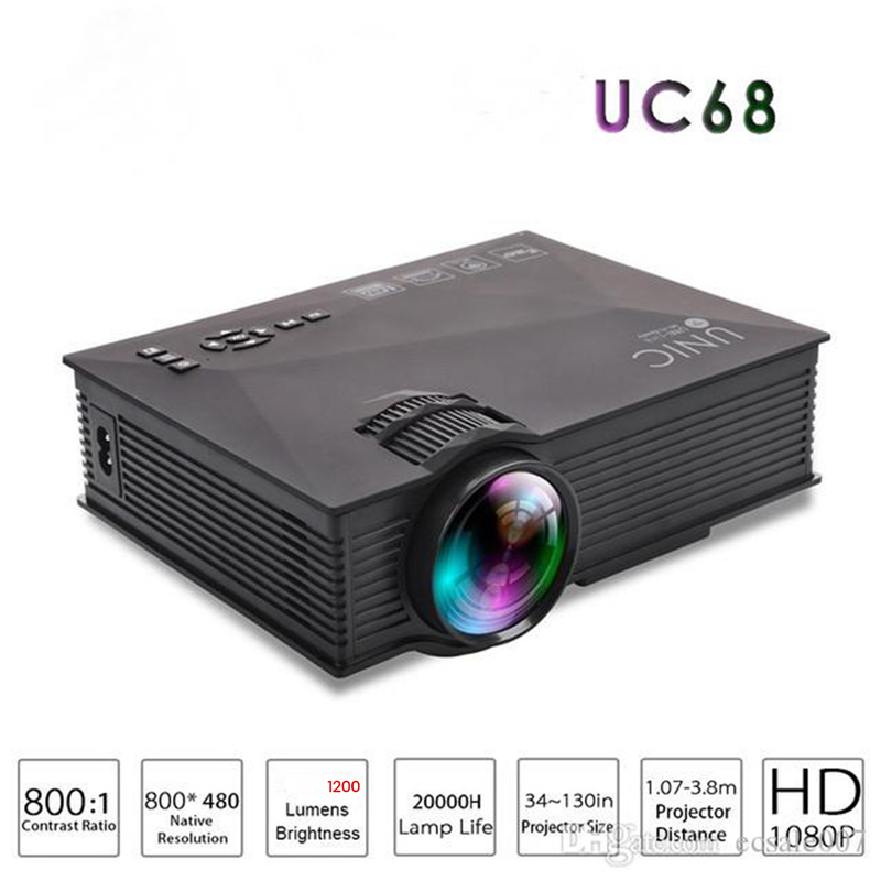 Proyector LED Unic UC68 De 1200 Lumenes Con WiFi