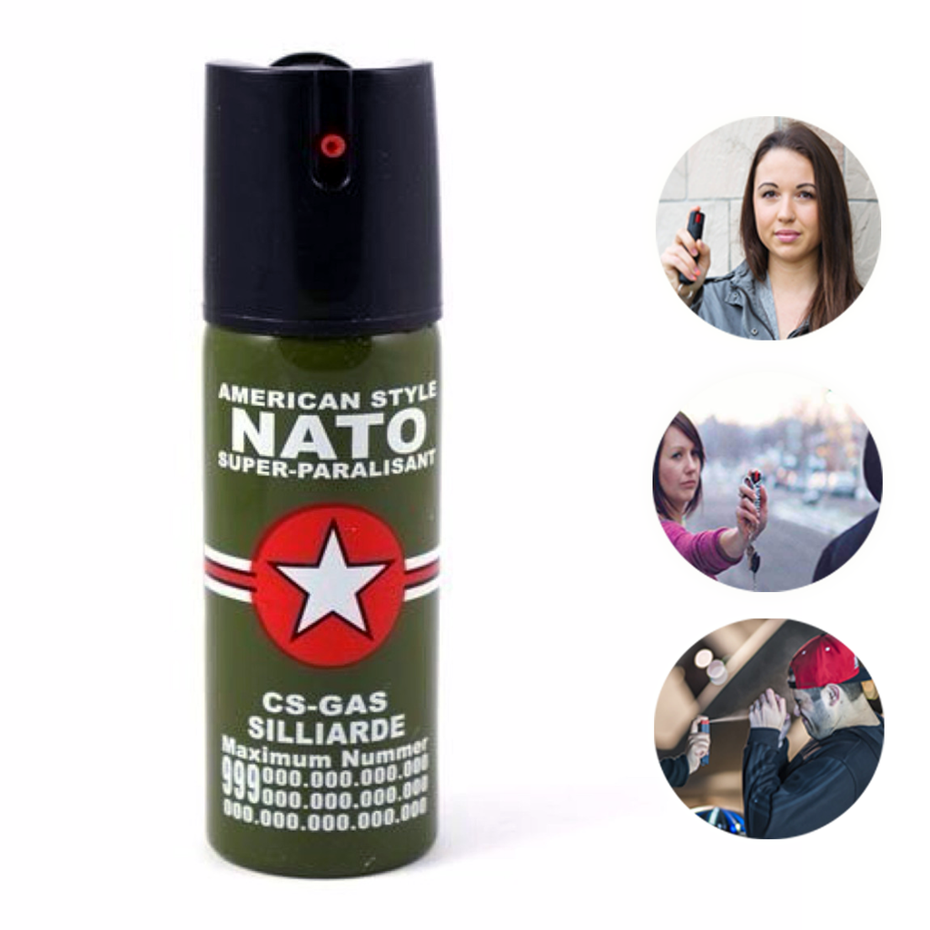 Spray Gas Pimienta NATO Defensa Personal – MEJOR PRECIO PERU