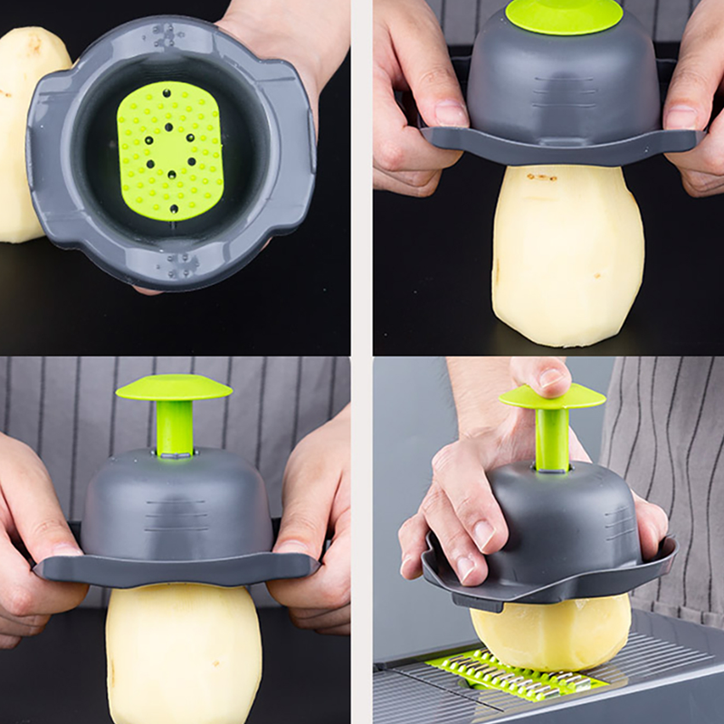 Cortador Rallador de Verduras Frutas Mod2 + Afilador de cuchillos