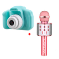 Cámara de Fotos para Niños + Parlante Micrófono Karaoke Bluetooth