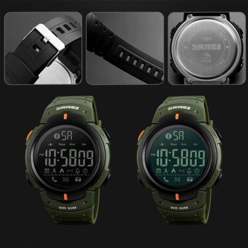 SmartWatch SKMEI 1301 Acuático Antigolpes Podómetro Contometro de Calorías