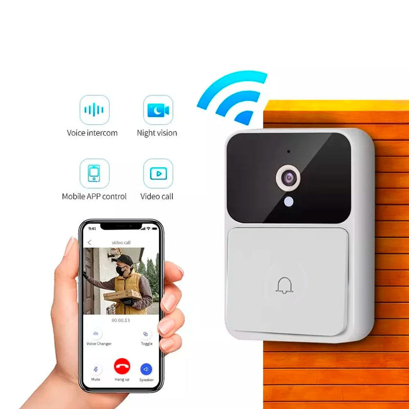 Timbre inalámbrico con WiFi para el hogar, dispositivo con batería