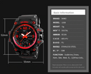 Reloj SKMEI 1155B Analogico y Digital Acuático Antigolpes Cronometro y Alarma