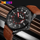 Reloj SKMEI 9113 Analogico de Cuero