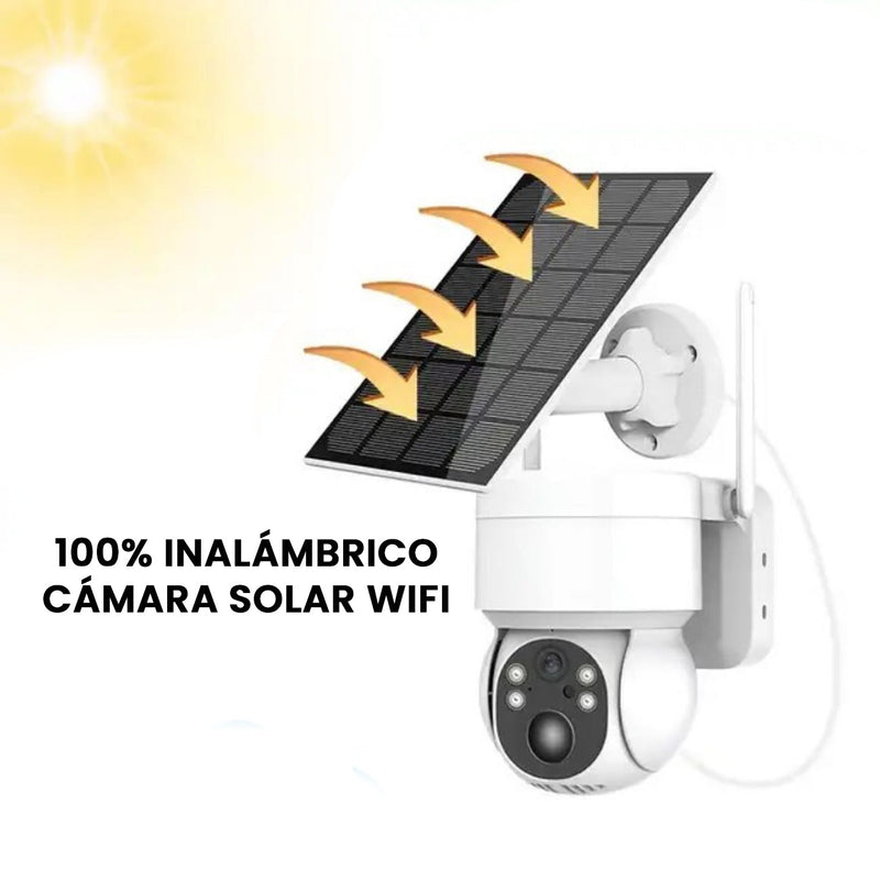 Cámara solar WiFi de seguridad para exteriores, 100  