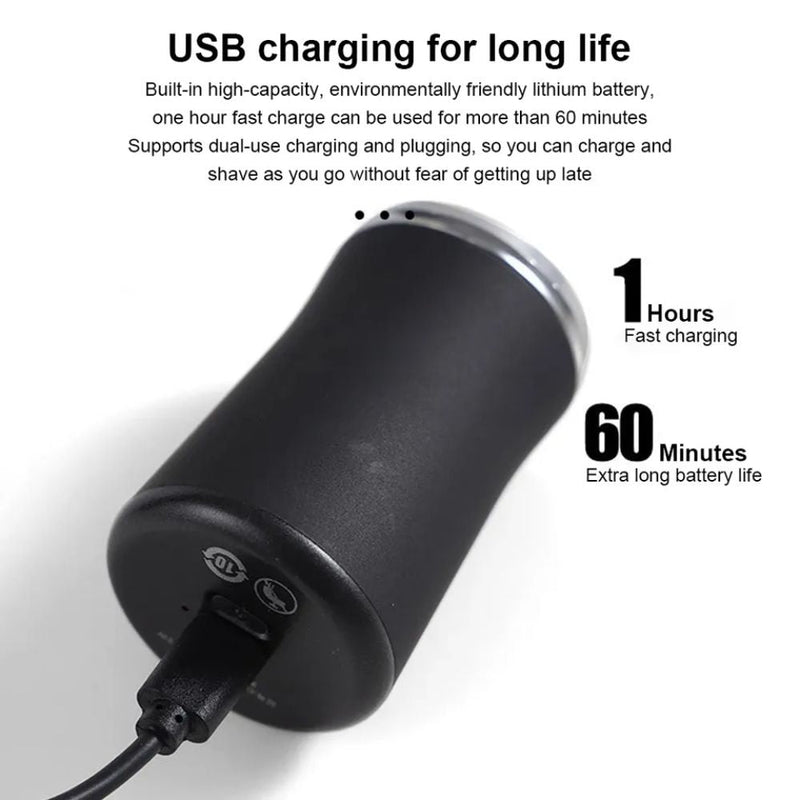 Máquina de Afeitar Portátil Recargable CHM-008