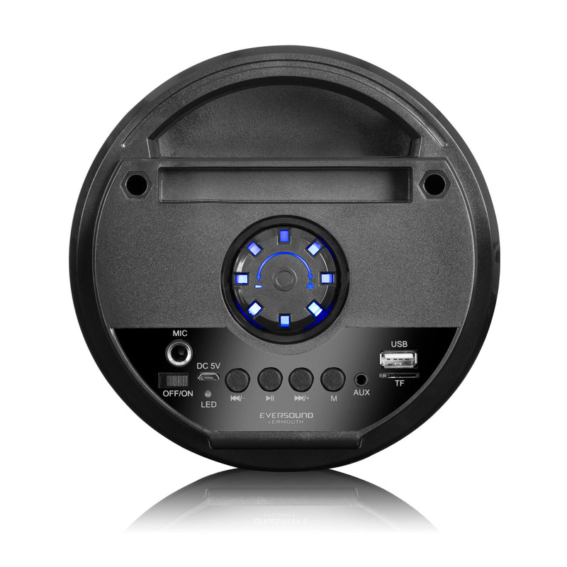 Parlante Bluetooth Eversound EV2001-V Con 2 Bocinas de 4” Karaoke Incluye Microfono